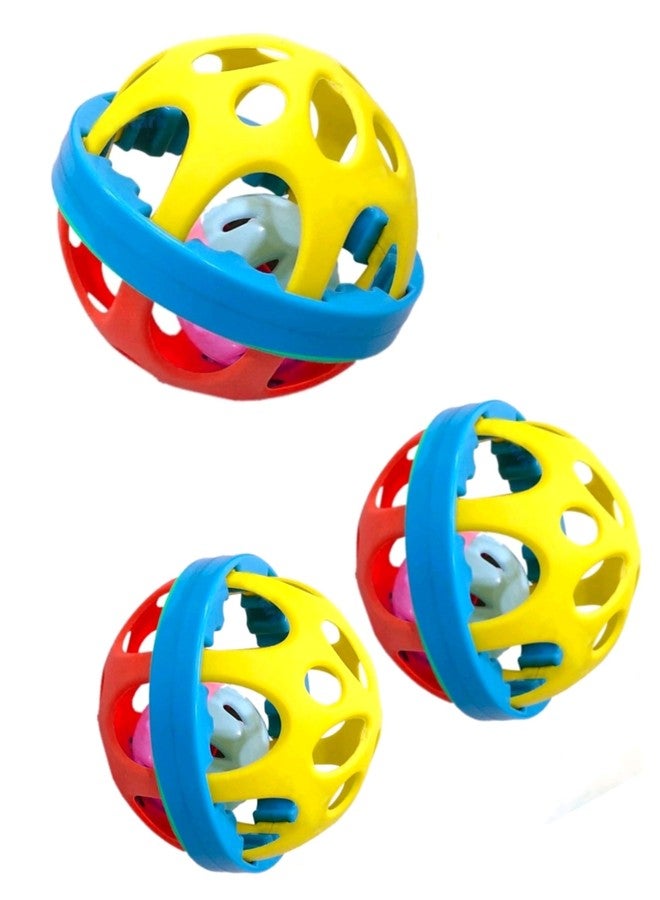 Manos Baby Rattle jhunjhuna for Kids 3 4 5 6 7 8 Months Pack of 3 - Image 1